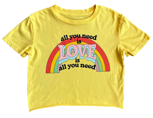 All You Need is Love - Not so Cropped Tee
