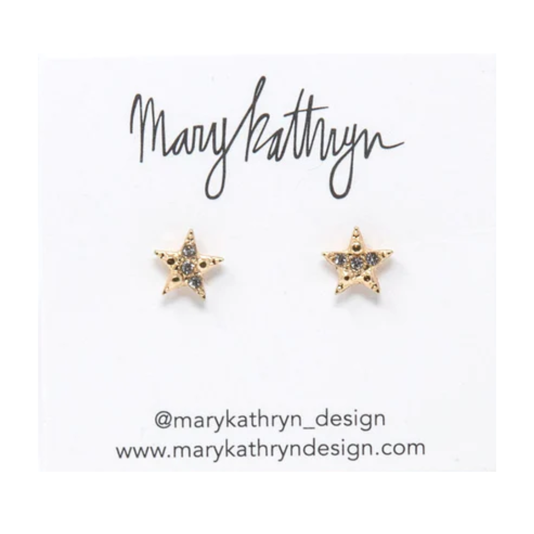 Rhinestone Star Studs