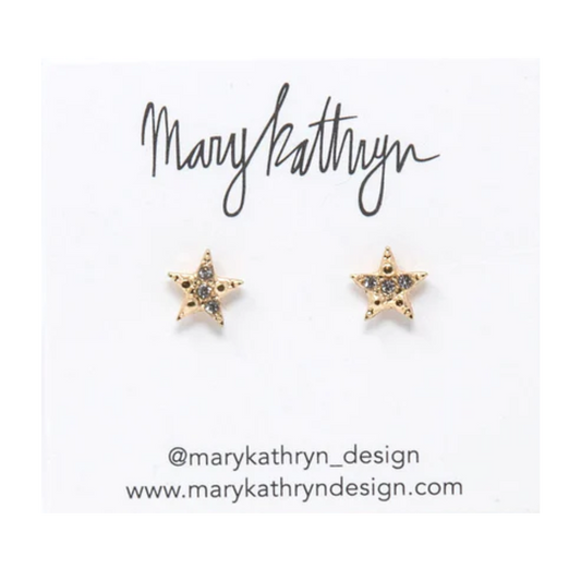 Rhinestone Star Studs