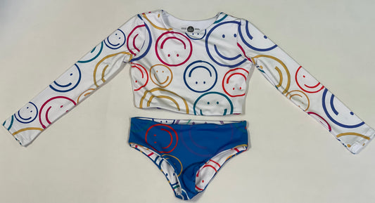 Smilie Face Long Sleeve Bikini