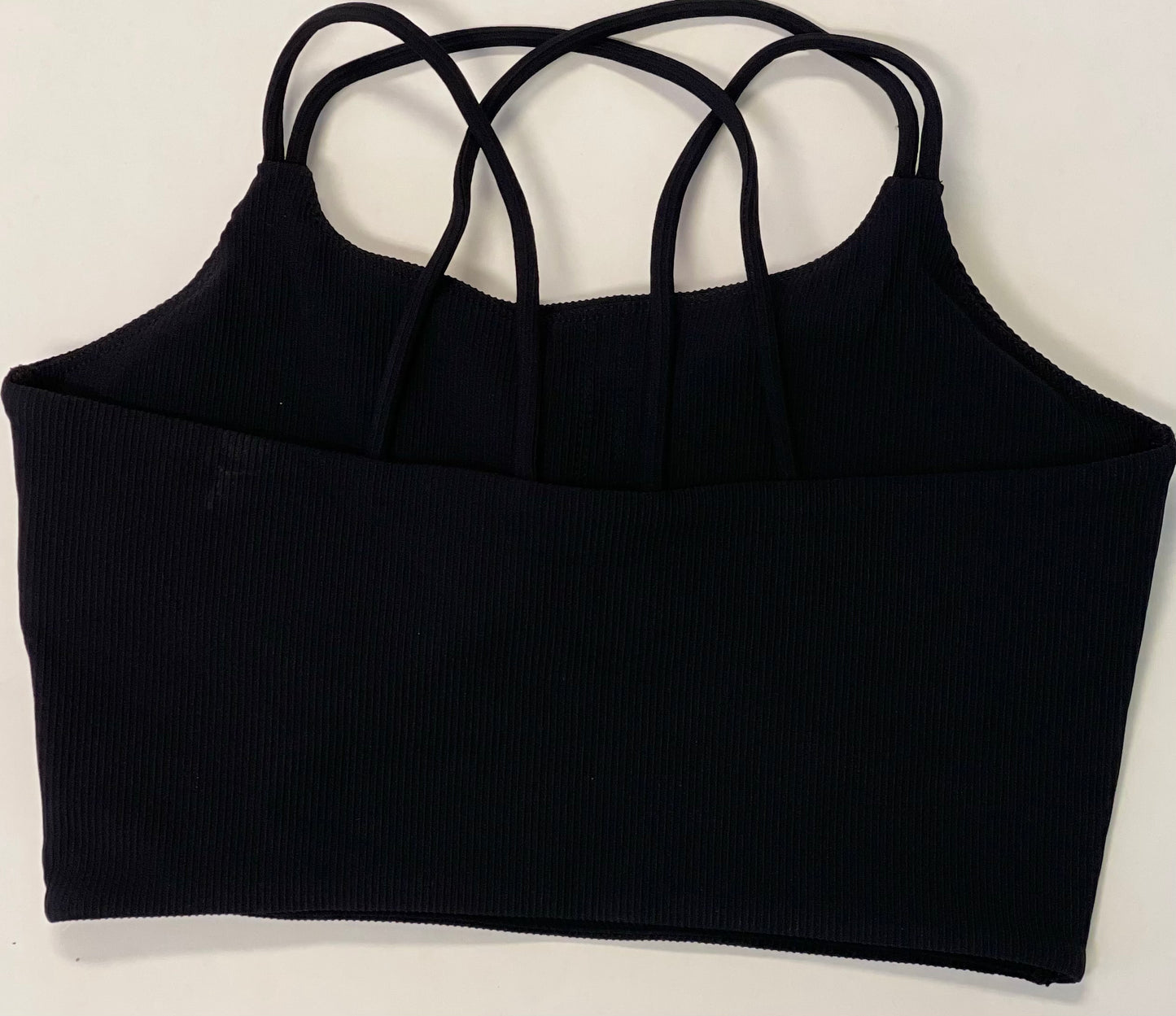 Black Sports Bra Top