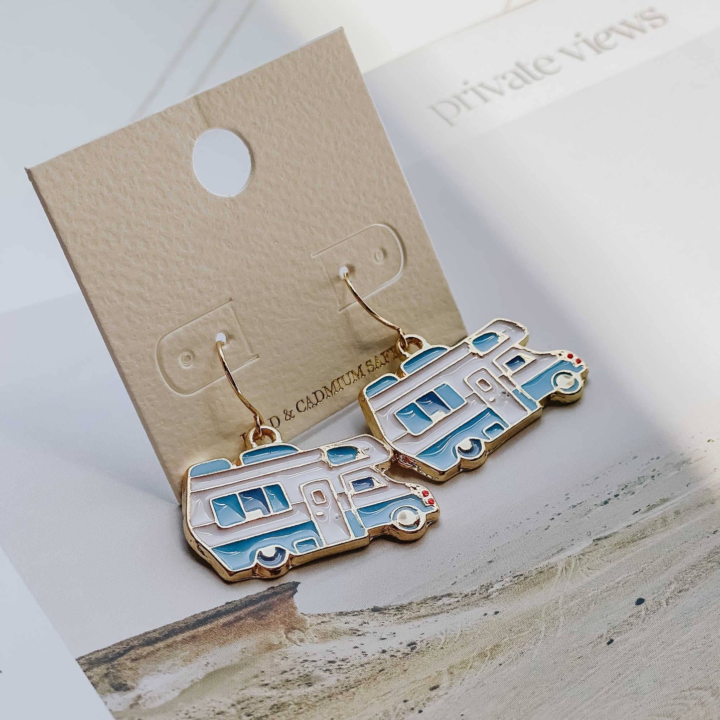 Retro Camper Charm Earrings