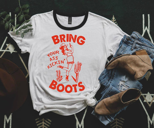 Ass Kicking Ringer Tee